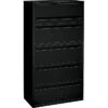 HON Brigade® 700 Series Lateral File, 5-Drawer, 67Hx36Wx19-1/4"D, Black