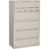 HON® Brigade 700 Series Lateral File, 5-Drawer, 64Hx42Wx19-1/4"D, Light Grey