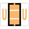 Smead BCCR Labels File Folder Label, U, Light Orange, 500 Labels/Pack (67091)