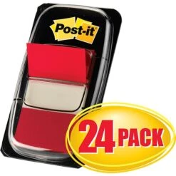 Post-it® Flags, 1" X 1.7", Red, 1200 Flags (680-1-24) -Office Supply Shop s0348394 sc7