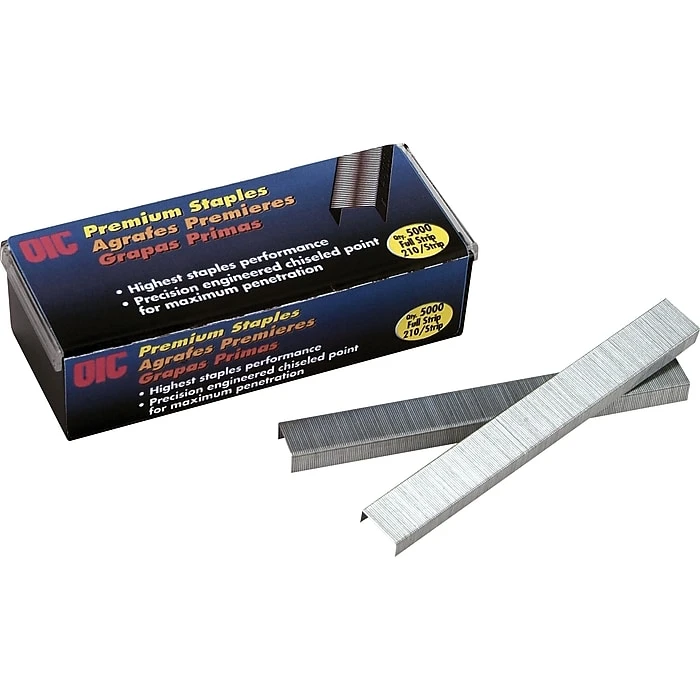 OIC® Premium Standard Staples, 1/4", 5,000/Box OIC® Premium Standard Staples, 1/4", 5,000/Box -Office Supply Shop s0375603 sc7