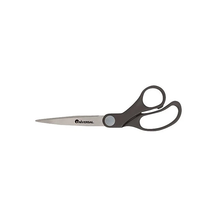 Universal Economy Scissors, 8", Bent Handle, Stainless Steel, Black Universal Economy Scissors, 8", Bent Handle, Stainless Steel, Black -Office Supply Shop s0377638 sc7