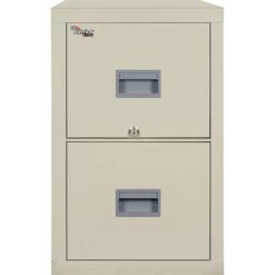FireKing 2-Drawer Vertical File Cabinet, Fire Resistant, Letter, Parchment, 31.56" (2P1831CPA)