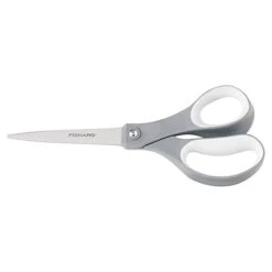 Fiskars 8" Stainless Steel Standard Scissors, Pointed Tip, Grey (01-004761J)