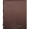 Mead Cambridge Poly Notebook, Wide Ruled, 80 Sheets, Brown (07092)
