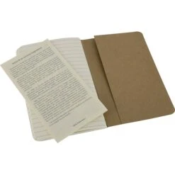 Moleskine Cahier Soft Cover Journal, 3.5" X 5.5", Kraft Brown, 3/Pack (704925) -Office Supply Shop s0492484 sc7