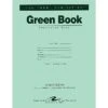 Roaring Spring Paper Products Recycled Green Exam Book 8 1/2"x 11", Wide Ruled With Margin, 8 Sheets/16 Pages