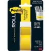 Post-it® Full Adhesive Roll, 1" X 400", Yellow (2650Y)