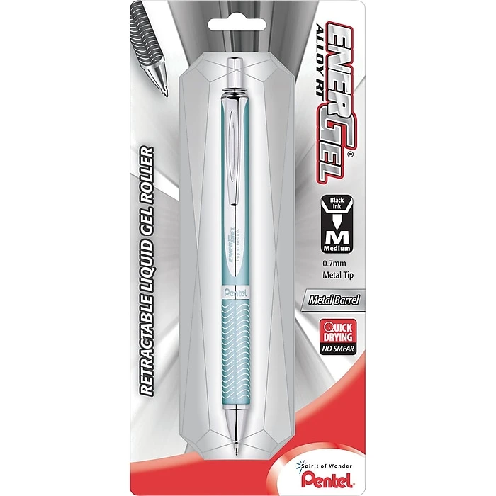 Pentel Alloy RT Liquid Gel Ink Retractable Pen, Medium Point, Black Ink (BL407LSBPA) Pentel Alloy RT Liquid Gel Ink Retractable Pen, Medium Point, Black Ink (BL407LSBPA) -Office Supply Shop s0640842 sc7