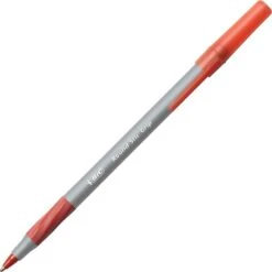 BIC Round Stic Ballpoint Pens, Fine Point, Red Ink, 432/Carton (GSFG11REDCT)