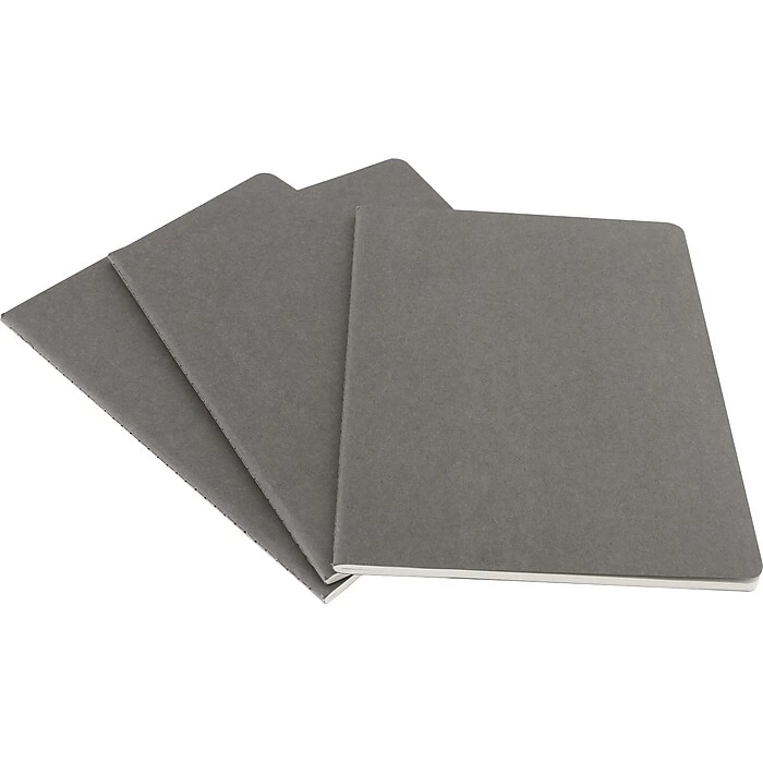 Moleskine Cahier Journal, 7-1/2" x 10", Ruled, Pebble Grey (629605) Moleskine Cahier Journal, 7-1/2" X 10", Ruled, Pebble Grey (629605) -Office Supply Shop s0817416 sc7