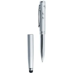 Monteverde 4-in-1 Multifunction Laser/Stylus/Flashlight/Ballpoint Pen, Medium Point, Silver (MV73423) -Office Supply Shop s0825982 sc7
