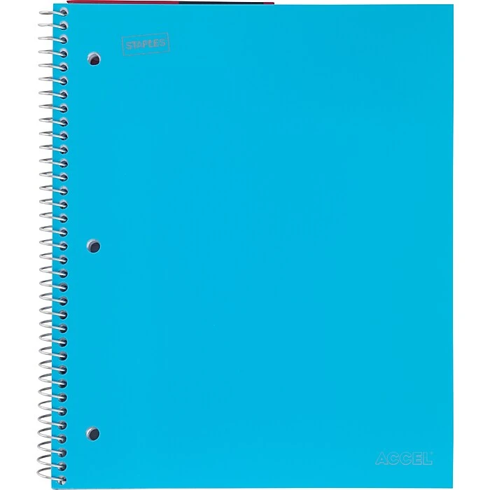 Staples Accel 1-Subject Subject Notebook, 8-1/2" x 11", Graph Ruled, Assorted, 12/Pack (25855CT) Staples Accel 1-Subject Subject Notebook, 8-1/2" X 11", Graph Ruled, Assorted, 12/Pack (25855CT) -Office Supply Shop s0853235 sc7