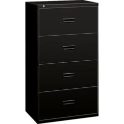 HON Lateral File, 4 Drawers, Molded Pull, 30"W, Black Finish (BSX434LP) -Office Supply Shop s0931759 sc7
