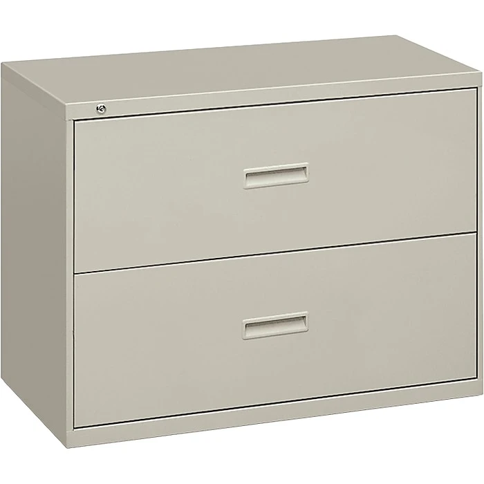 HON Lateral File, 2 Drawers, Molded Pull, 36"W, Light Gray Finish (BSX482LQ) HON Lateral File, 2 Drawers, Molded Pull, 36"W, Light Gray Finish (BSX482LQ) -Office Supply Shop s0934901 sc7