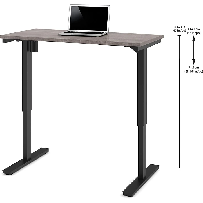 Bestar Pro-Linea 28 - 45'' Electric Height-Adjustable Table, Bark Gray (6585747) Bestar Pro-Linea 28 - 45'' Electric Height-Adjustable Table, Bark Gray (6585747) -Office Supply Shop s1019316 sc7