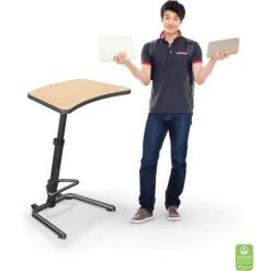BALT Up-Rite Student 43"H Adjustable Desk, Laminate (90532-7909-BK) -Office Supply Shop s1032751 sc7