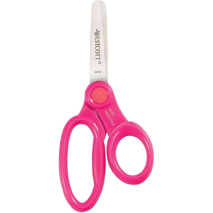 Westcott 5" Stainless Steel Kid's Scissors, Blunt Tip, Assorted Colors (14606) Westcott 5" Stainless Steel Kid's Scissors, Blunt Tip, Assorted Colors (14606) -Office Supply Shop s1045120 sc7
