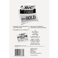BIC Cristal Ballpoint Stick Pens, Bold Point, Assorted Ink, 24/Pack (MSBAPP241-AST) -Office Supply Shop s1069354 sc7