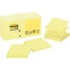 Post-it® Pop-up Notes, 3" X 3", Canary Yellow, Lined, 12 Pads/Pack