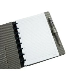Staples® Customizable Arc Notebook System, 5" X 8", Narrow Ruled, 60 Sheets, Assorted Carbon Fiber Colors, (51526) -Office Supply Shop s1123562 sc7