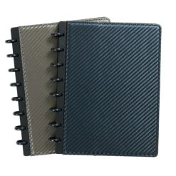 Staples® Customizable Arc Notebook System, 5" X 8", Narrow Ruled, 60 Sheets, Assorted Carbon Fiber Colors, (51526)