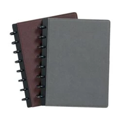 Staples® Customizable Arc Notebook System, 5" X 8", Narrow Ruled, 60 Sheets, Assorted Saffiano Colors, (51635)