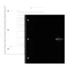 Tops FocusNotes 1-Subject Notebook, 9" X 11", Black (90223)
