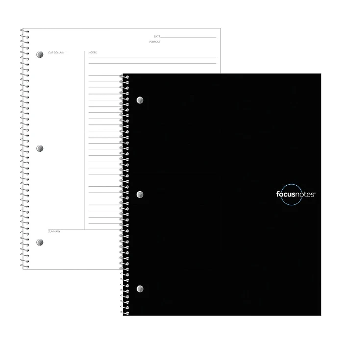 Tops FocusNotes 1-Subject Notebook, 9" x 11", Black (90223) Tops FocusNotes 1-Subject Notebook, 9" X 11", Black (90223) -Office Supply Shop s1142543 sc7