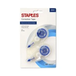 Staples Topwinder Correction Tape, White, 240/Carton (52036CT)