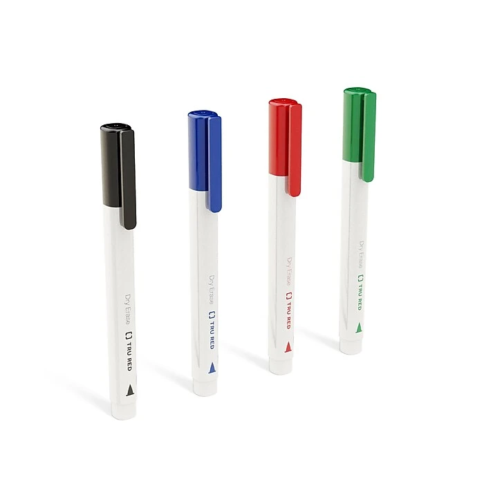 TRU RED™ Dry Erase Kit, Fine Tip, Assorted, 4/Pack (TR61743/TR56941) TRU RED™ Dry Erase Kit, Fine Tip, Assorted, 4/Pack (TR61743/TR56941) -Office Supply Shop s1166575 sc7