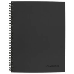 Cambridge Action Planner Professional Notebook, Wide Ruled, 80 Sheets, Charcoal Gray (06122)
