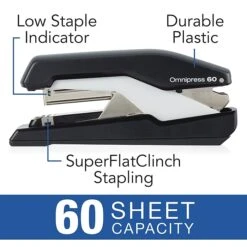 Swingline Desktop Stapler, 60 Sheet Capacity, Black/Grey (5000590) 3 Swingline Desktop Stapler, 60 Sheet Capacity, Black/Grey (5000590) -Office Supply Shop s1182325 sc7