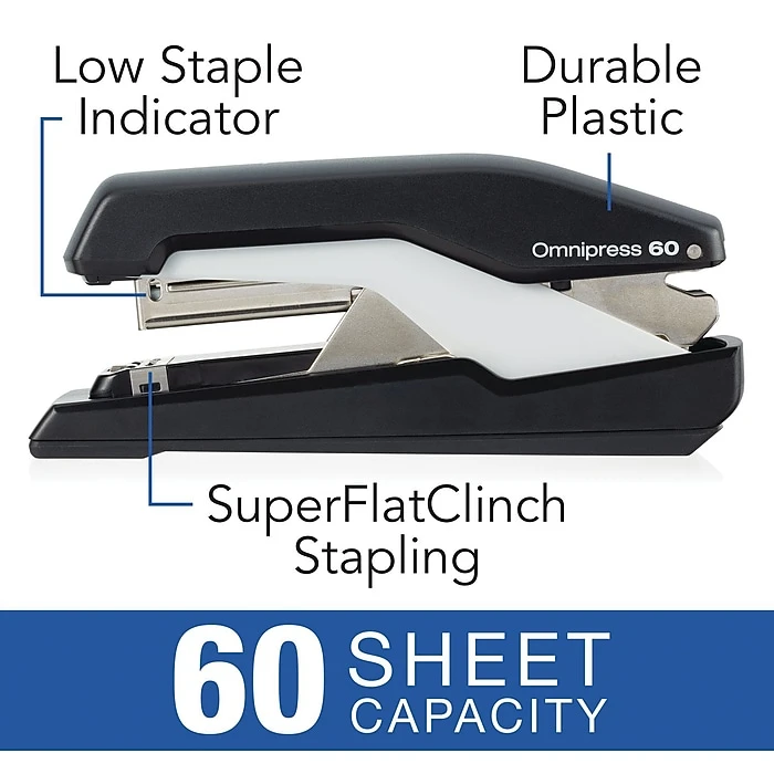 Swingline Desktop Stapler, 60 Sheet Capacity, Black/Grey (5000590) Swingline Desktop Stapler, 60 Sheet Capacity, Black/Grey (5000590) -Office Supply Shop s1182325 sc7