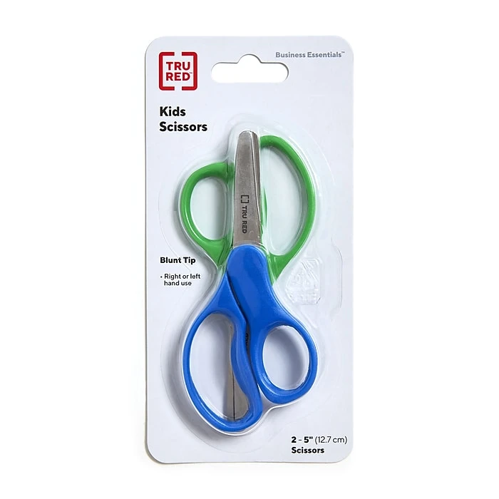 TRU RED™ Junior 5" Kids Blunt Tip Stainless Steel Scissors, Straight Handle, Right & Left Handed, 2/Pack (TR55055) TRU RED™ Junior 5" Kids Blunt Tip Stainless Steel Scissors, Straight Handle, Right & Left Handed, 2/Pack (TR55055) -Office Supply Shop s1182855 sc7