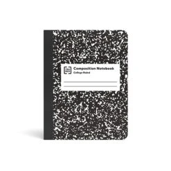 TRU RED™ Composition Notebook, 7.5" X 9.75", College Ruled, 100 Sheets, Black/White, 48 Notebooks/Carton (TR55064CT)