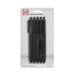 TRU RED™ Retractable Quick Dry Gel Pen, Extra Fine Point, 0.38mm, Black, 5/Pack (TR56951) 6 TRU RED™ Retractable Quick Dry Gel Pen, Extra Fine Point, 0.38mm, Black, 5/Pack (TR56951) -Office Supply Shop s1189809 sc7