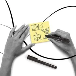 TRU RED™ Pen Permanent Markers, Fine Tip, Black, 5/Pack (TR54524) -Office Supply Shop s1194655 sc7 1