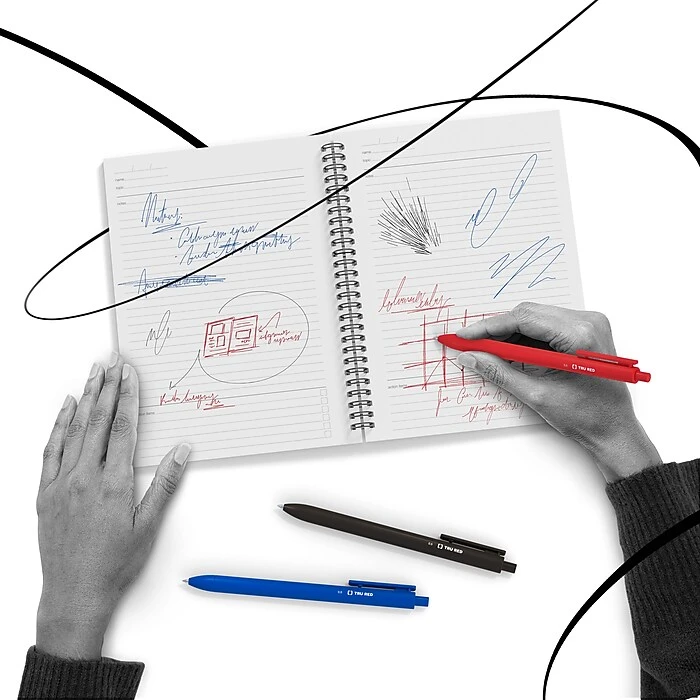 TRU RED™ Retractable Quick Dry Gel Pen, Extra Fine Point, 0.38mm, Black, 5/Pack (TR56951) TRU RED™ Retractable Quick Dry Gel Pen, Extra Fine Point, 0.38mm, Black, 5/Pack (TR56951) -Office Supply Shop s1194666 sc7