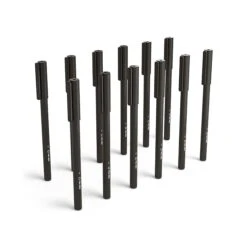 Staples Ballpoint Pen, Medium Point, 1.0mm, Black, Dozen, 36 Dozen/Case (52861CT)