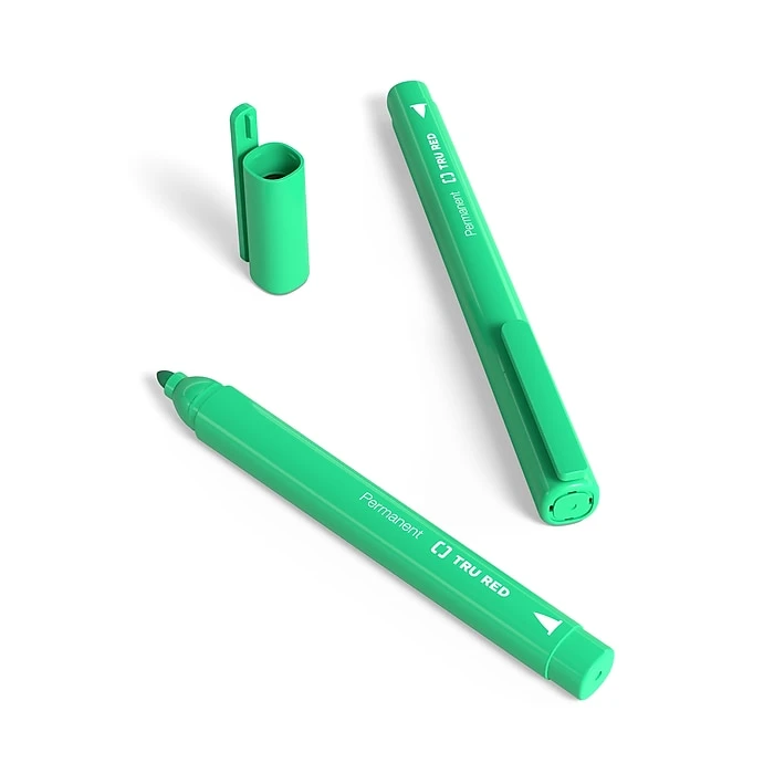 TRU RED™ Pen Permanent Markers, Fine Tip, Green, 12/Pack (TR54542) TRU RED™ Pen Permanent Markers, Fine Tip, Green, 12/Pack (TR54542) -Office Supply Shop s1195085 sc7