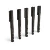 TRU RED™ Pen Permanent Markers, Fine Tip, Black, 5/Pack (TR54524)