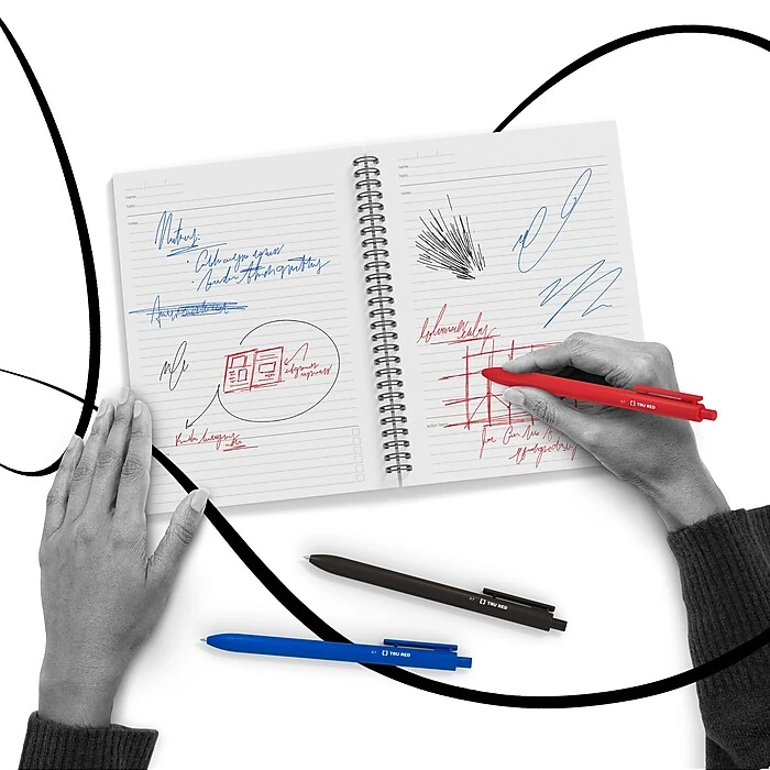 TRU RED™ Retractable Quick Dry Gel Pens, Medium Point, 0.7mm, Blue, Dozen (TR54499) TRU RED™ Retractable Quick Dry Gel Pens, Medium Point, 0.7mm, Blue, Dozen (TR54499) -Office Supply Shop s1195494 sc7