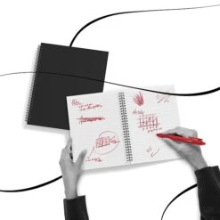 TRU RED™ Medium Soft Cover Ruled Notebook, Black (TR54987) 6 TRU RED™ Medium Soft Cover Ruled Notebook, Black (TR54987) -Office Supply Shop s1195968 sc7