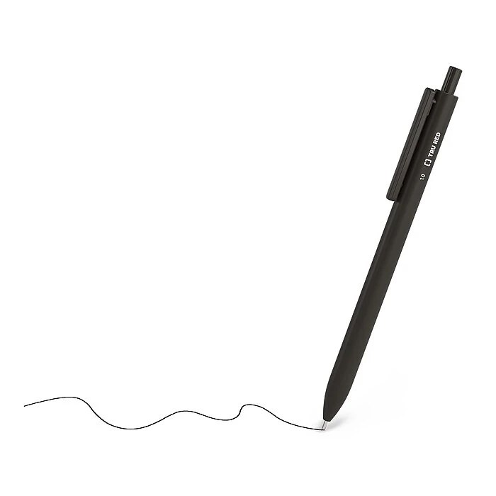 TRU RED™ Ballpoint Retractable Pen, Medium Point, 1.0mm, Black, Dozen (TR59159) TRU RED™ Ballpoint Retractable Pen, Medium Point, 1.0mm, Black, Dozen (TR59159) -Office Supply Shop s1197447 sc7