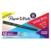 Paper Mate Write Bros. Grip Ballpoint Pen, Medium Point, Black Ink, Dozen (8807987)