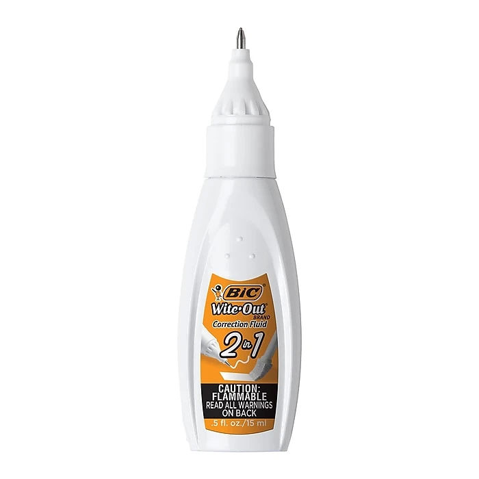 BIC Wite-Out 2-in-1 Correction Fluid, 15 ml., White (WOPFP11) BIC Wite-Out 2-in-1 Correction Fluid, 15 Ml., White (WOPFP11) -Office Supply Shop s1205109 sc7