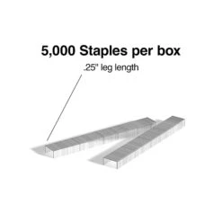 Staples Premium Staples, 1/4" Leg Length, 5000 Staples/Box, 60 Boxes/Case (TR58088)