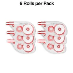 Staples Correction Tape, White, 6/Pack (ST59819) 6 Staples Correction Tape, White, 6/Pack (ST59819) -Office Supply Shop s1212638 sc7