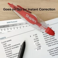 Staples Correction Tape, White, 2/Pack (ST59816) -Office Supply Shop s1212672 sc7